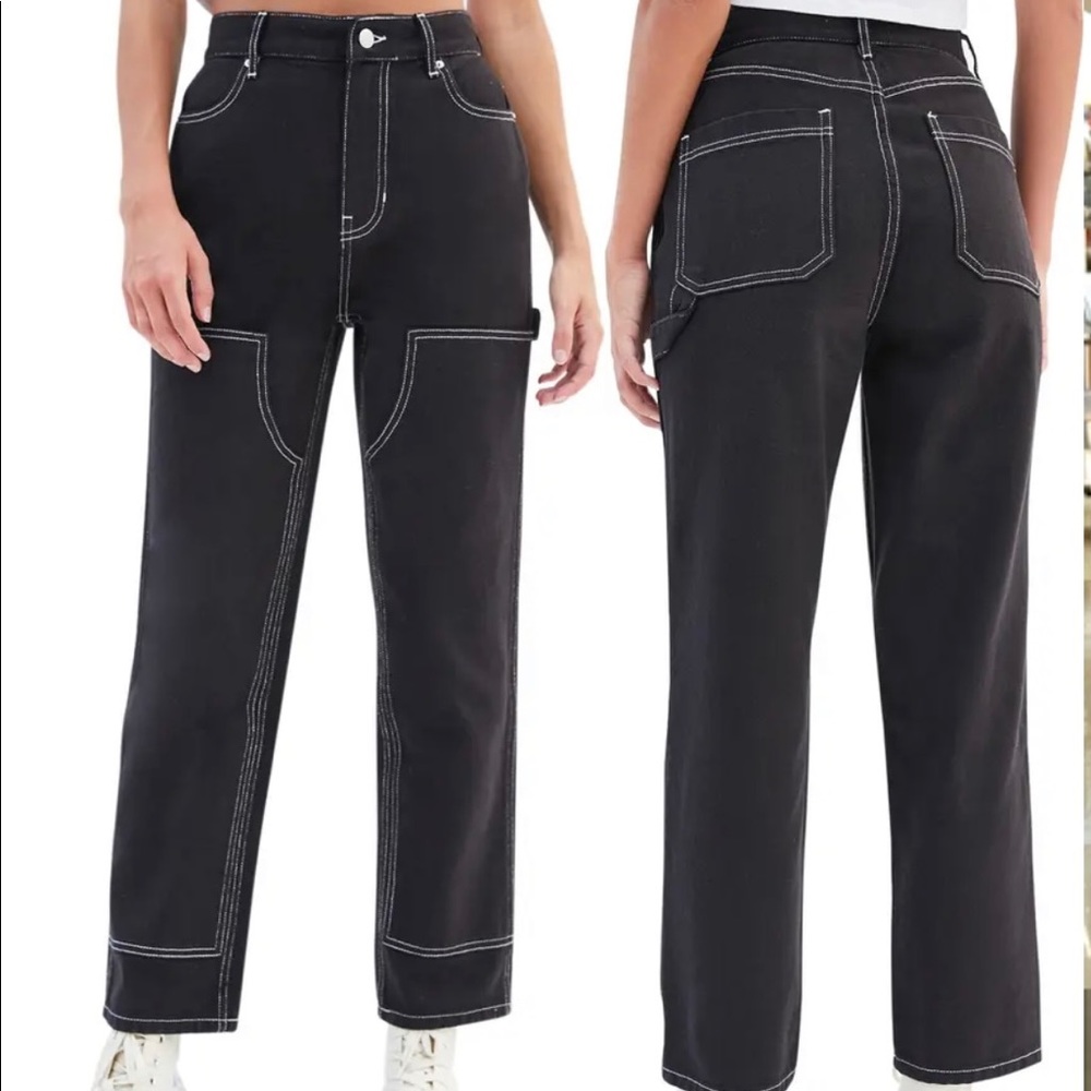 PacSun Black Workwear Cargo Pants size 23 High Rise!